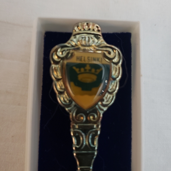 Vintage Helsinki Finland Collector Silverplated Spoon 5" - Picture 1 of 2